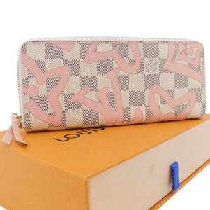 Louis Vuitton Long Wallet Portefeuille Clemence Tahiti Damier Azur